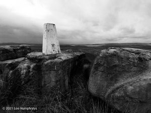 The trig point at Little Holder Stones. | The Holder Stones