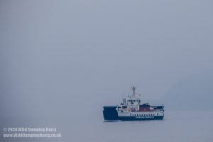 Ferry approaching Largs Harbour
